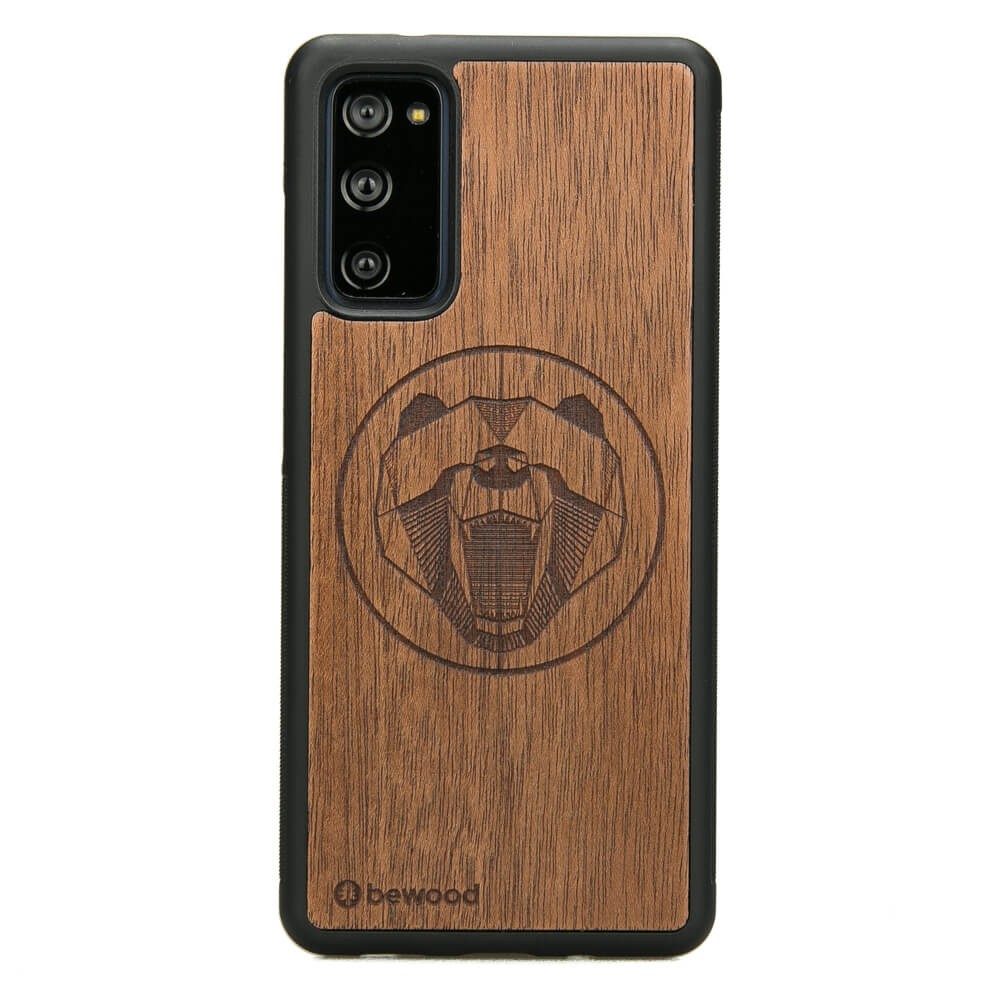 Samsung Galaxy S20 FE Bear Merbau Wood Case
