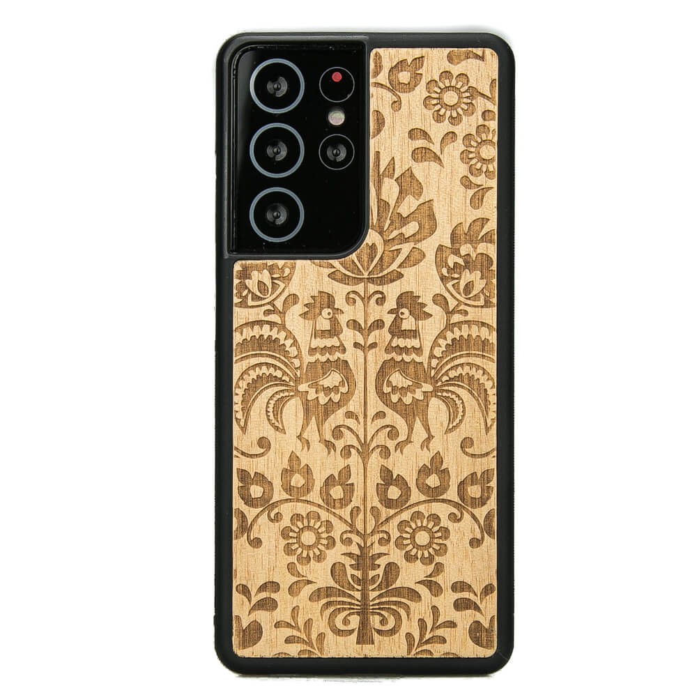 Samsung Galaxy S21 Ultra Polski Folk Anigre Wood Case