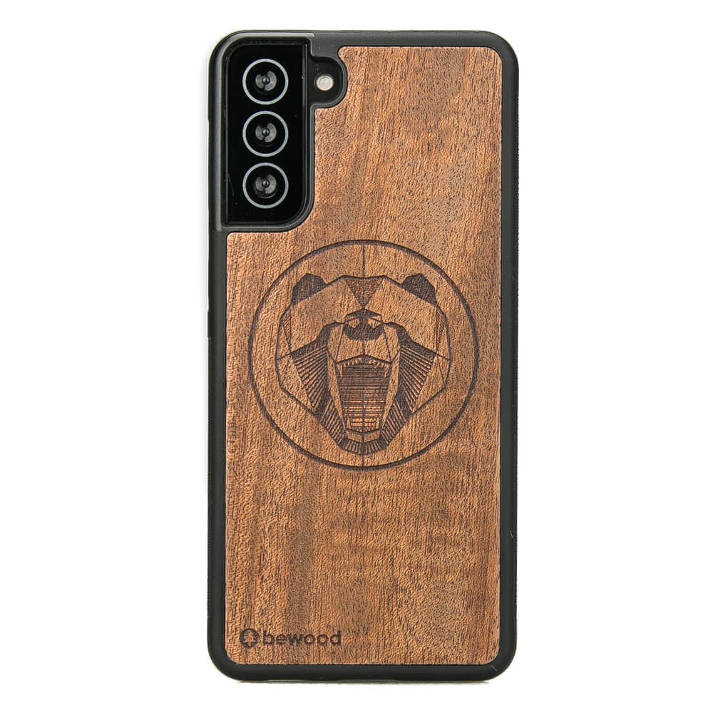 Samsung Galaxy S21 Bear Merbau Wood Case
