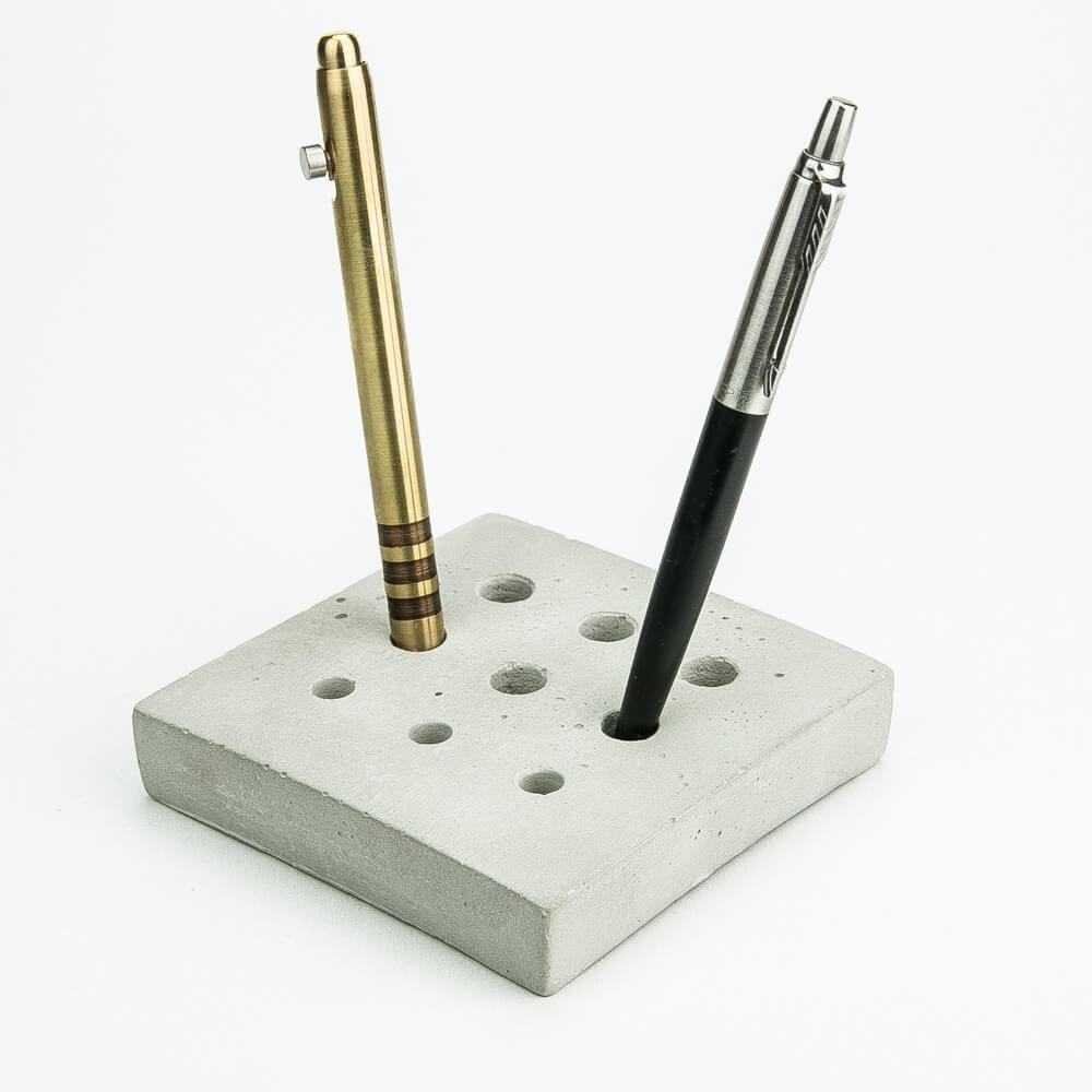 Pen Square Concrete Organizer