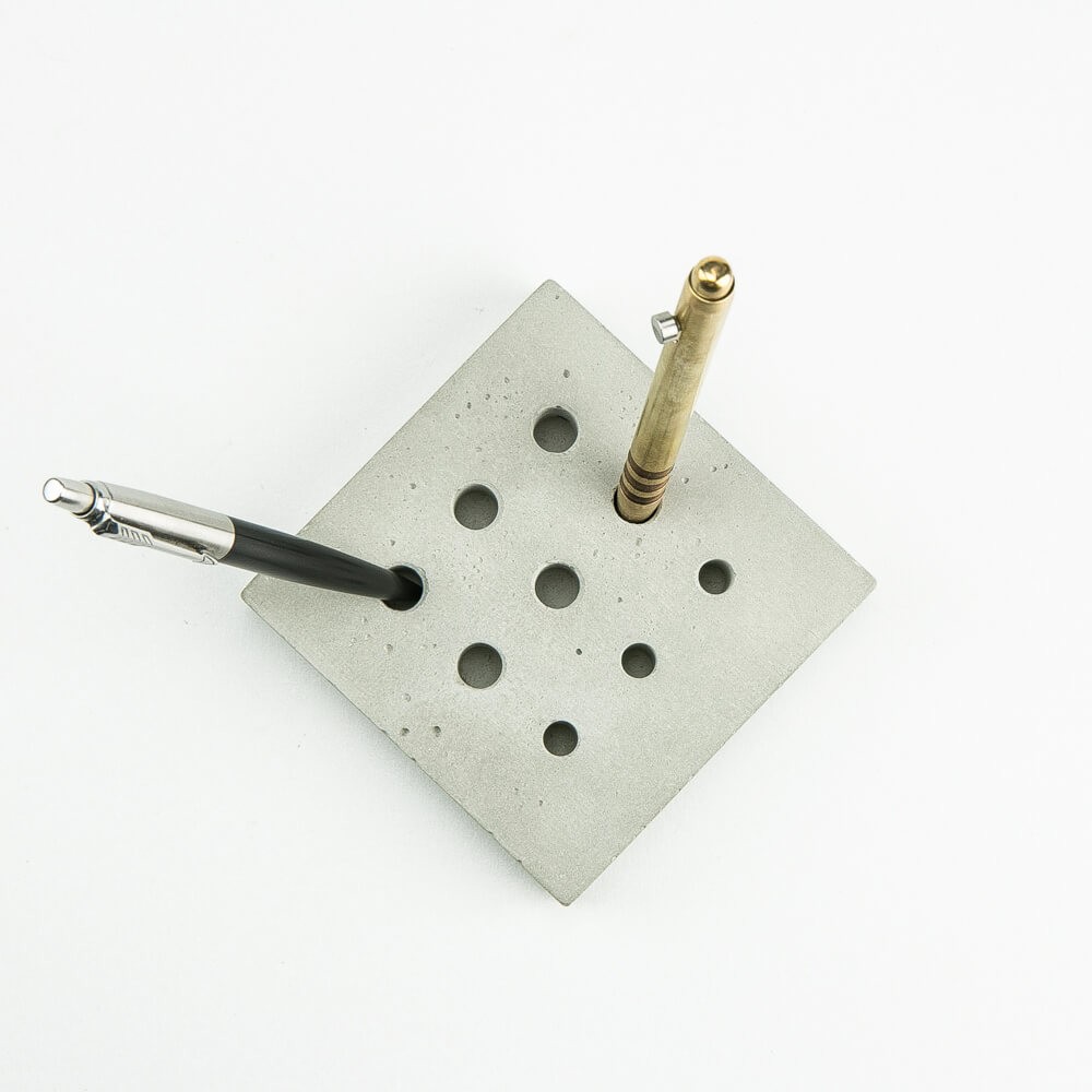 Pen Square Concrete Organizer