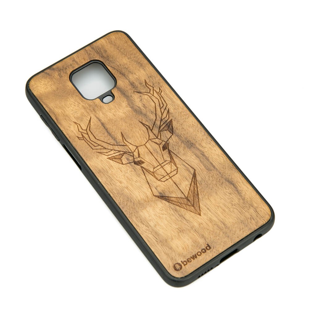 Xiaomi Redmi Note 9s/Pro/Pro Max Deer Imbuia Wood Case