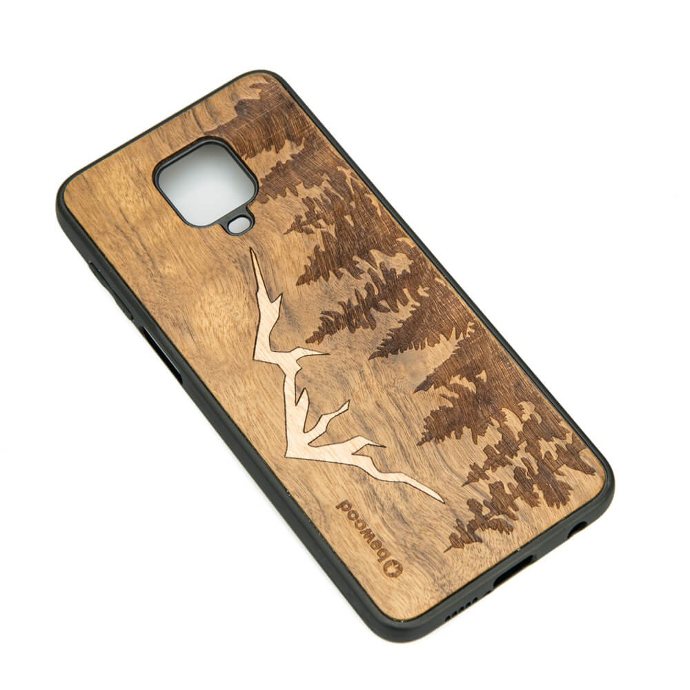 Xiaomi Redmi Note 9s/Pro/Pro Max Mountains Imbuia Wood Case