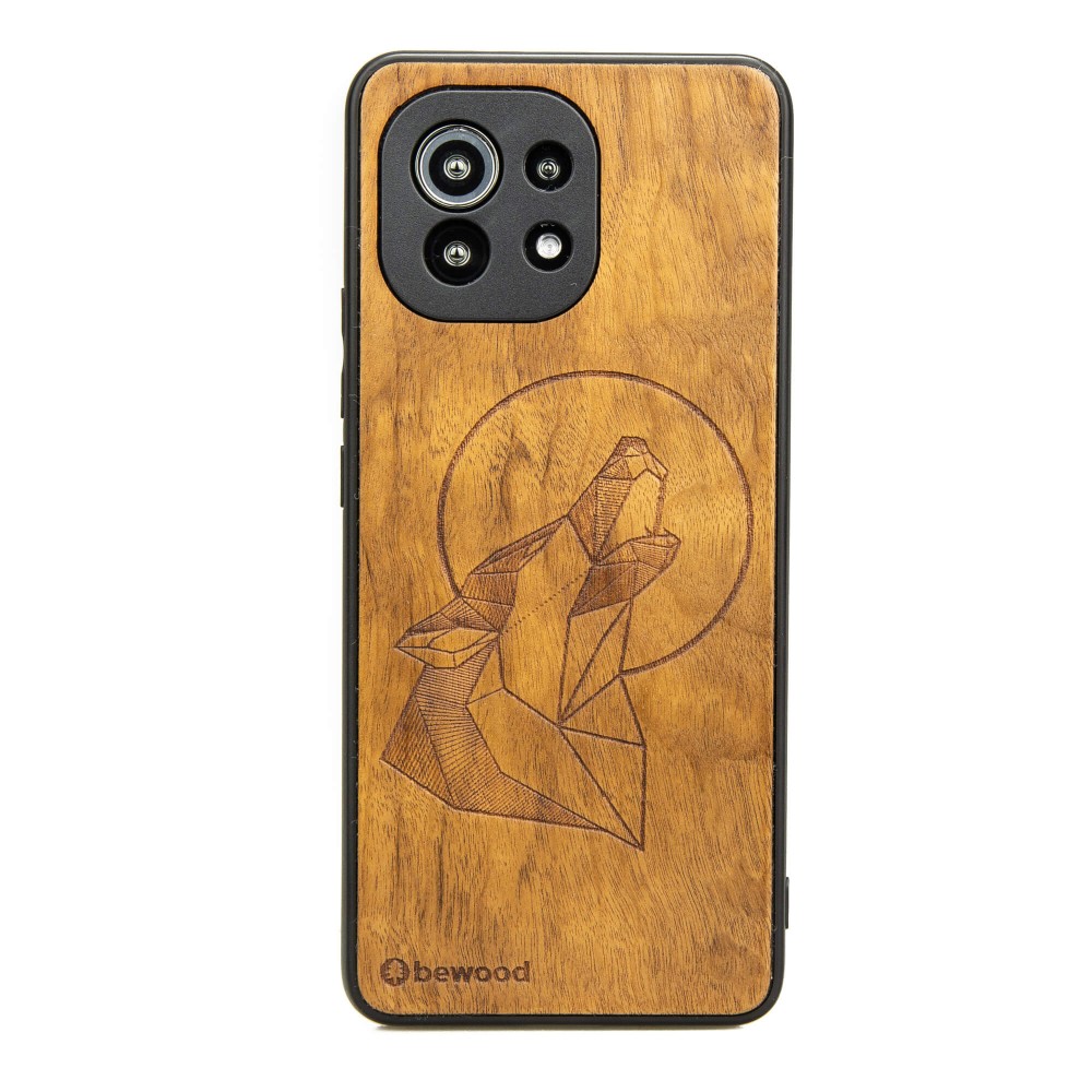 Drewniane Etui Xiaomi Mi 11 WILK IMBUIA (1)