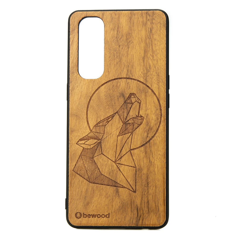 OPPO Reno 4  Pro 5G Wolf Imbuia Wood Case