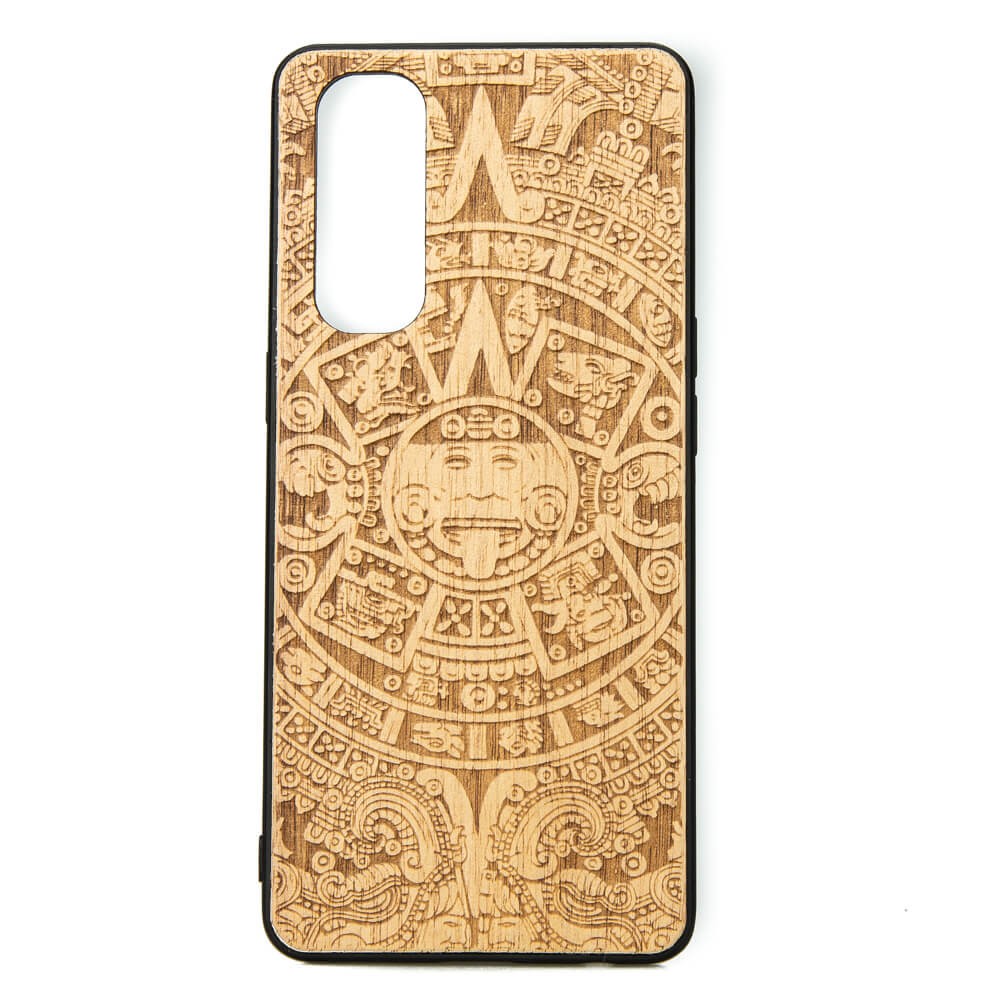 OPPO Reno 4  Pro 5G Aztec Calendar Anigre Wood Case