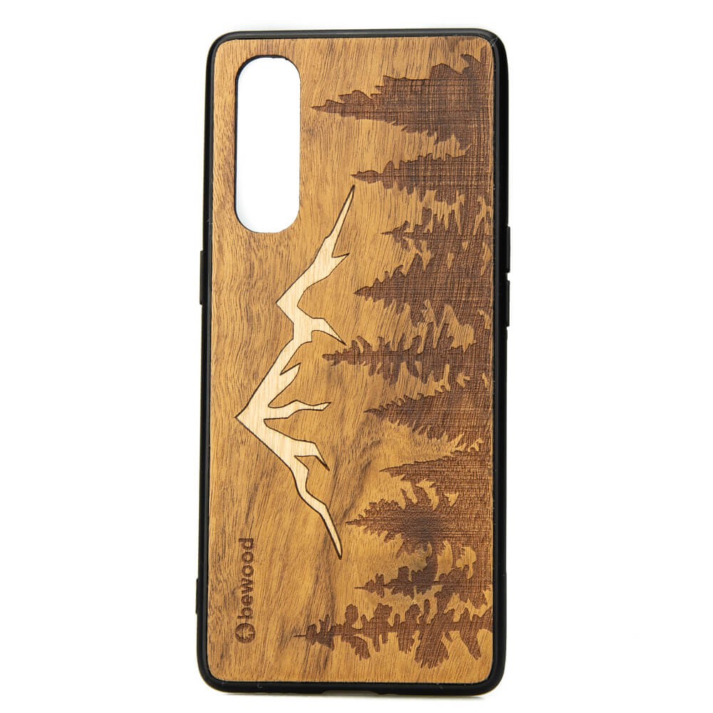 OPPO Reno 3 Pro Mountains Imbuia Wood Case