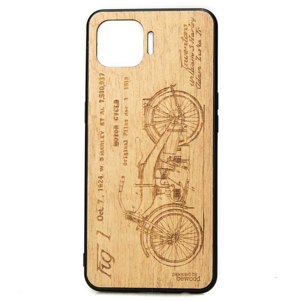 OPPO Reno 4  Lite Harley Patent Anigre Wood Case