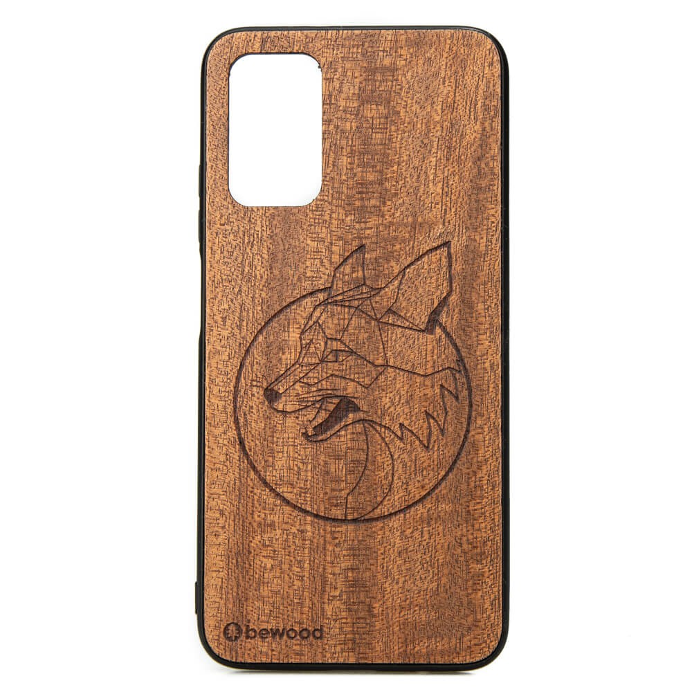 POCO M3 Fox Merbau Wood Case