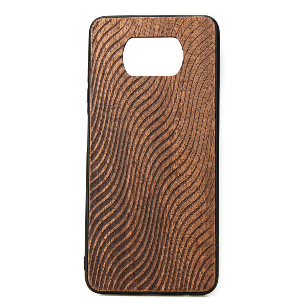 POCO X3 Waves Merbau Wood Case
