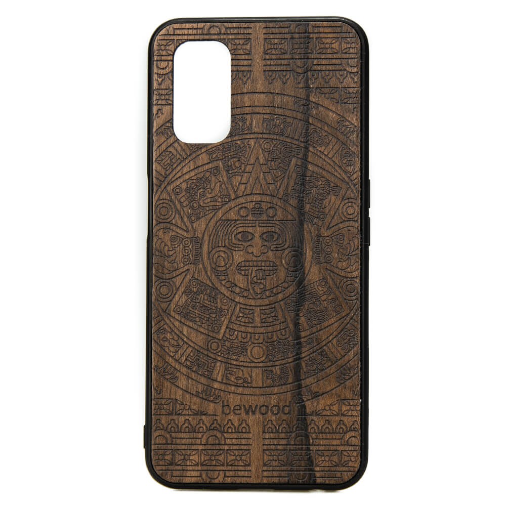 Realme 7 5G Aztec Calendar Ziricote Wood Case