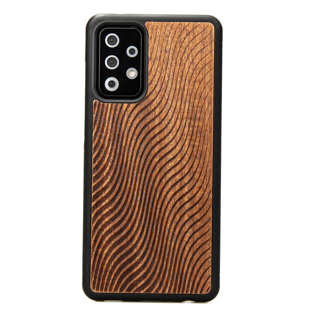 Samsung Galaxy A52 5G Waves Merbau Wood Case