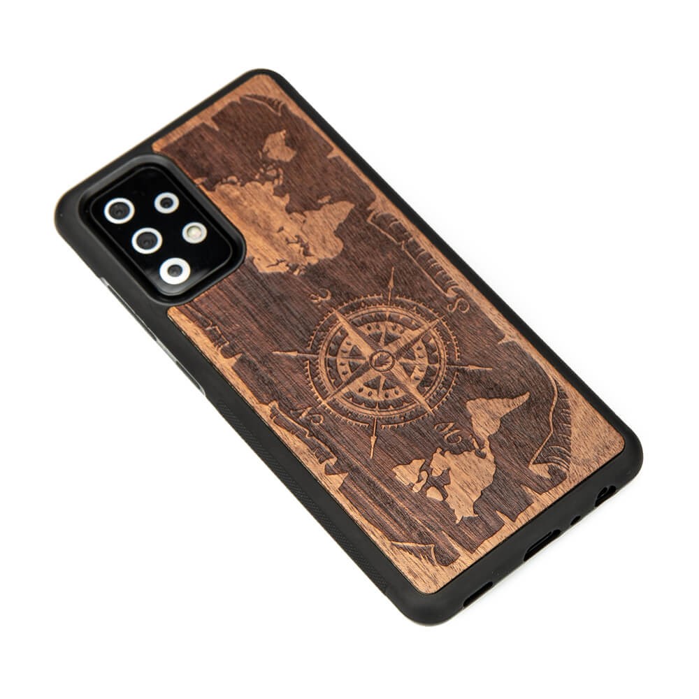 Samsung Galaxy A72 5G Compass Merbau Wood Case