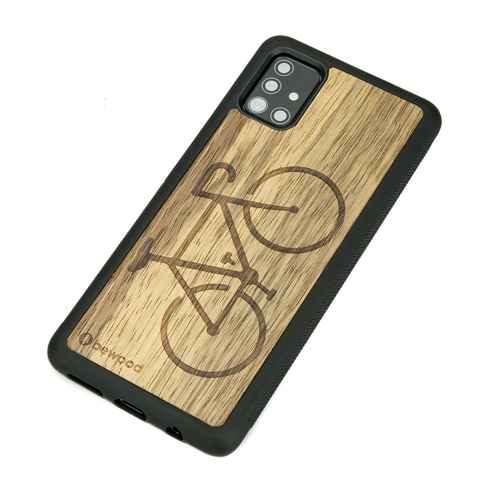 Samsung Galaxy A71 5G Bike Frake Wood Case