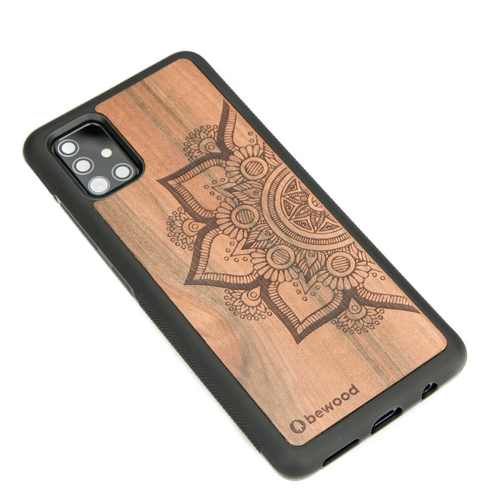 Samsung Galaxy A71 5G Mandala Apple Tree Wood Case