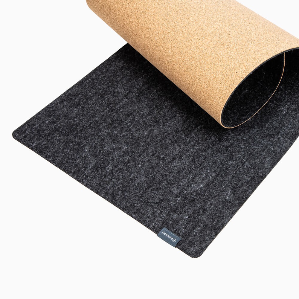 Felt Desk Mat - Size S - Dark