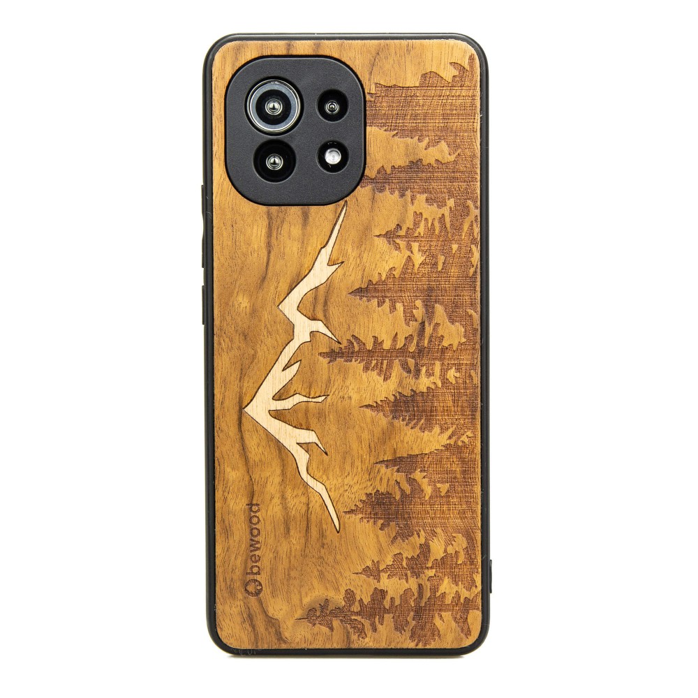 Xiaomi Mi 11 Lite Mountains Imbuia Wood Case