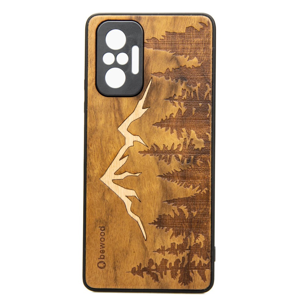 Xiaomi Redmi Note 10 Pro Mountains Imbuia Wood Case