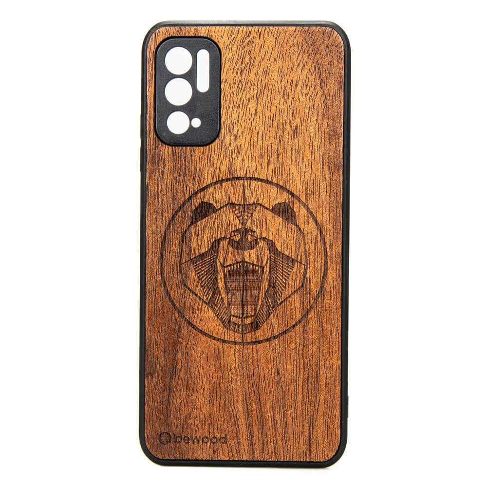 Xiaomi Redmi Note 10 5G Bear Merbau Wood Case (1)