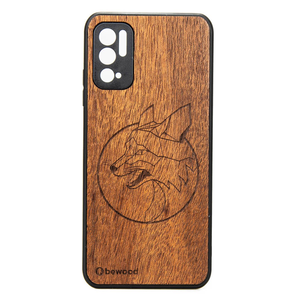 Xiaomi Redmi Note 10 5G Fox Merbau Wood Case
