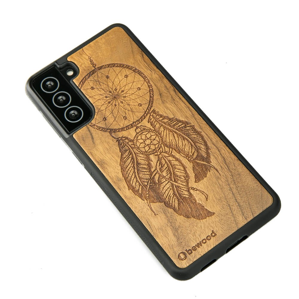 Samsung Galaxy S21 FE Dreamcatcher Imbuia Wood Case