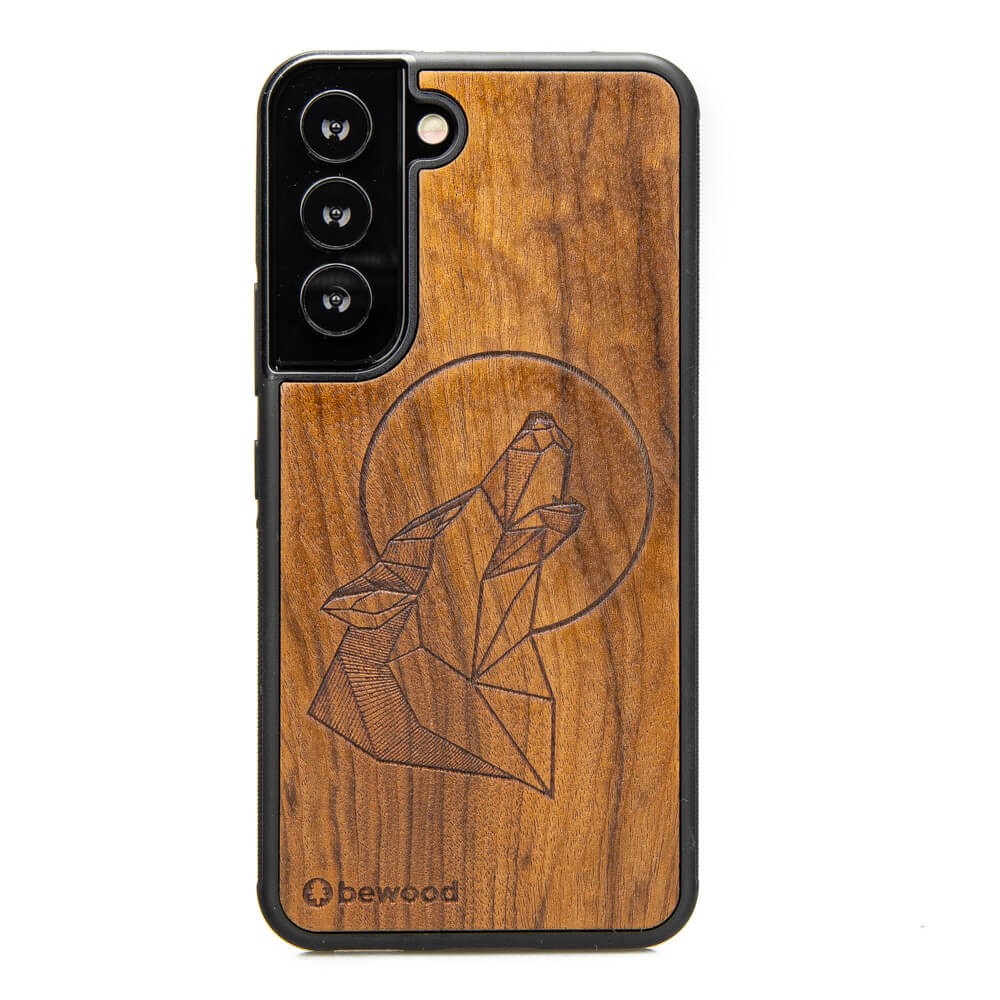 Samsung Galaxy S22 Wolf Imbuia Wood Case