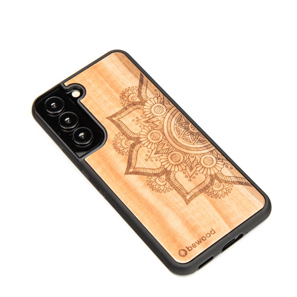 Samsung Galaxy S22 Mandala Apple Tree Wood Case