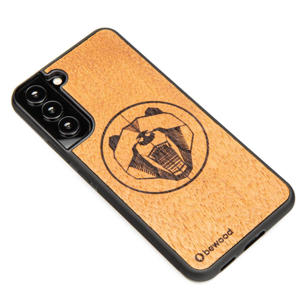 Samsung Galaxy S22 Plus Bear Merbau Wood Case