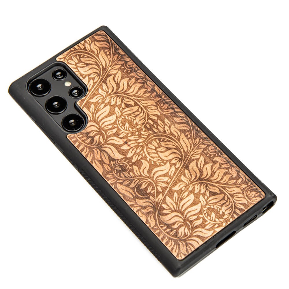 Samsung Galaxy S22 Ultra Leafs Apple Tree Wood Case