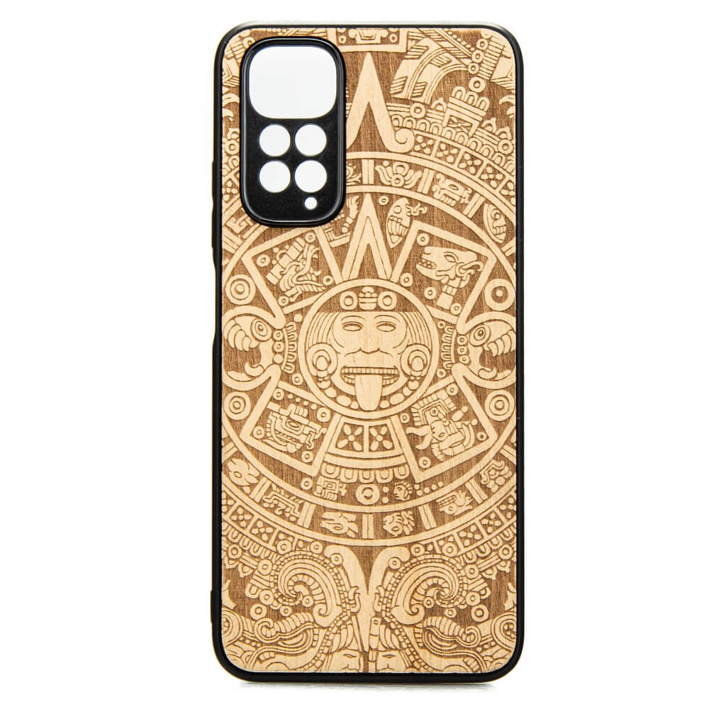 Xiaomi Redmi Note 11 / 11S Aztec Calendar Anigre Wood Case