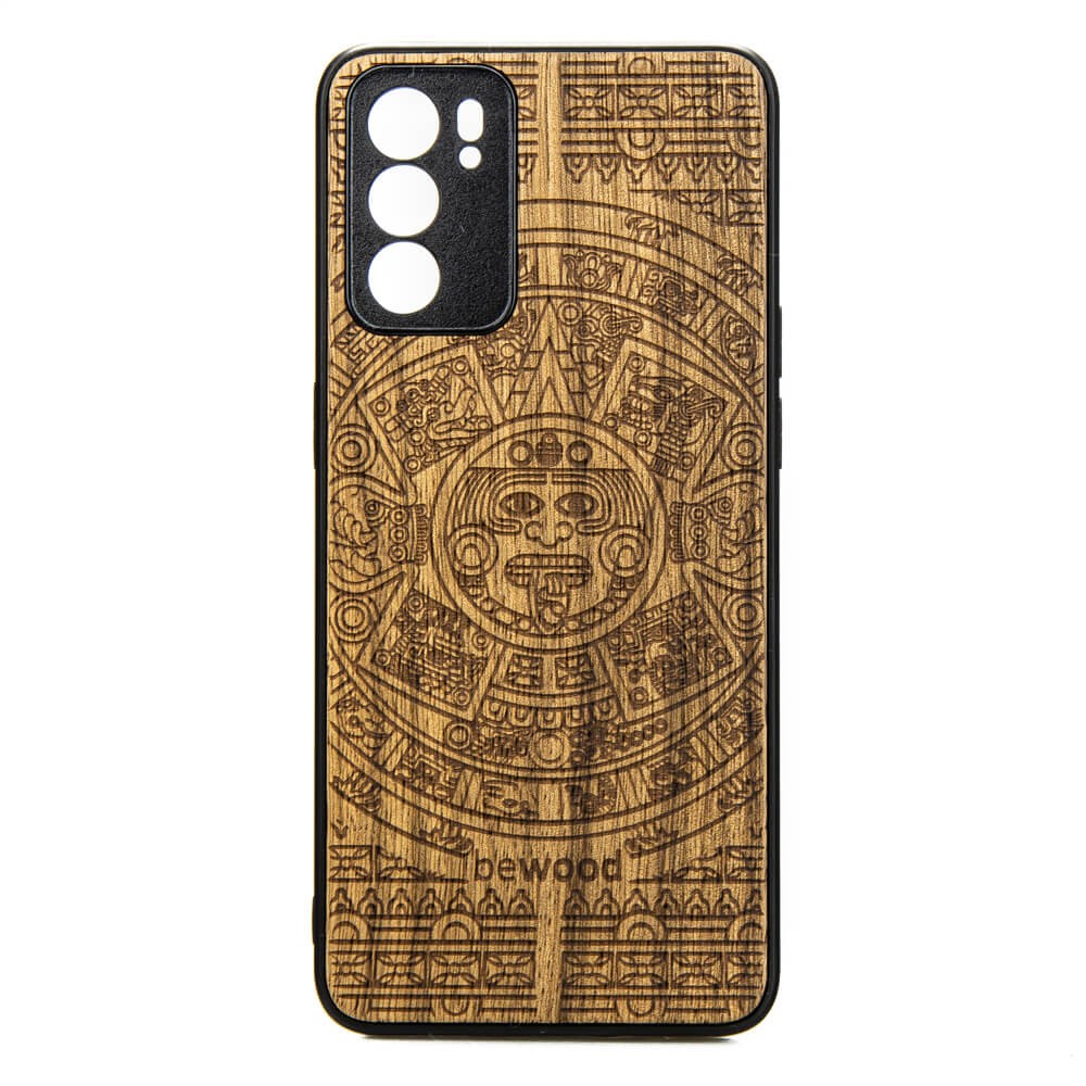 Oppo Reno 6 5G Aztec Calendar Frake Wood Case