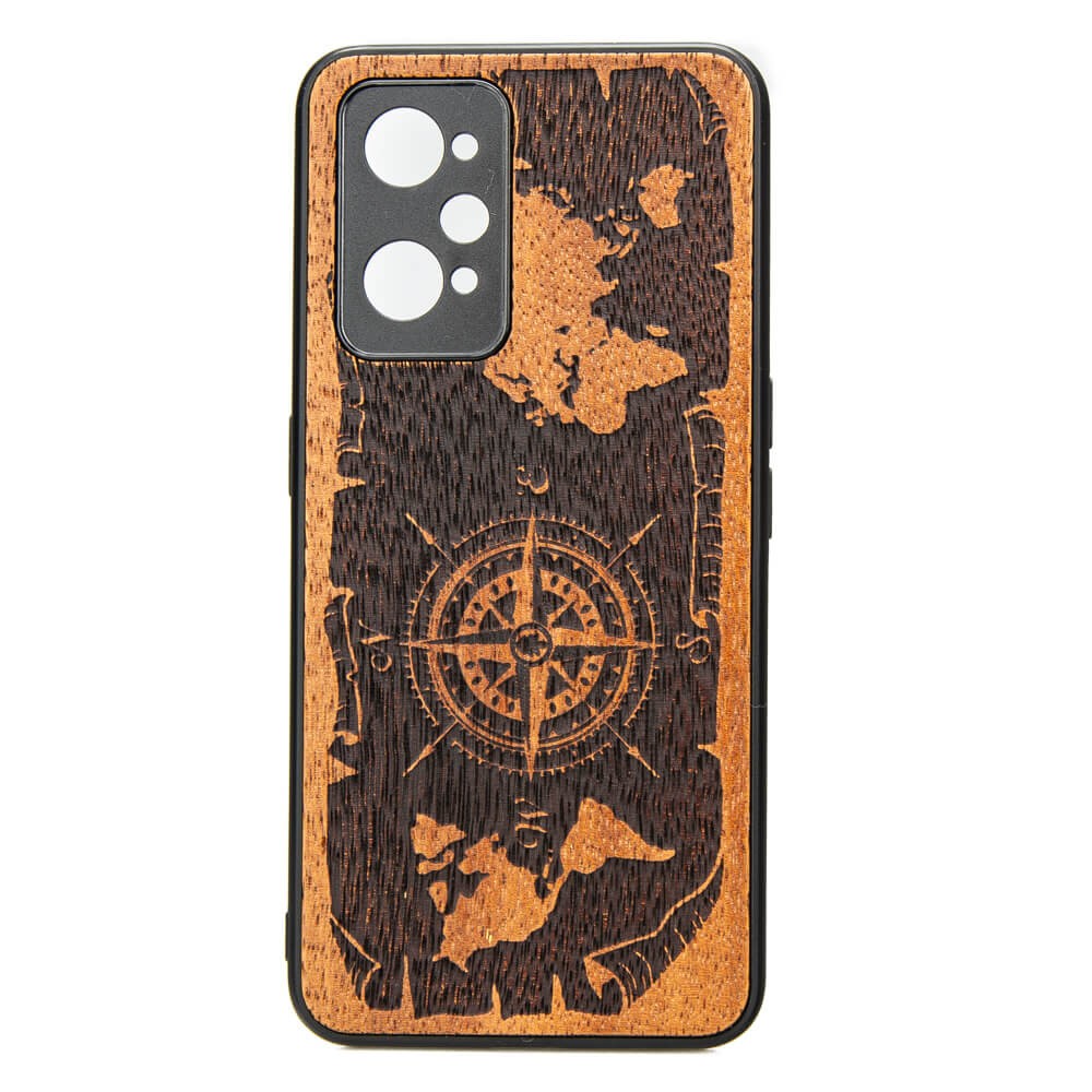 Realme GT 2 / GT Neo 2 Compass Merbau Wood Case