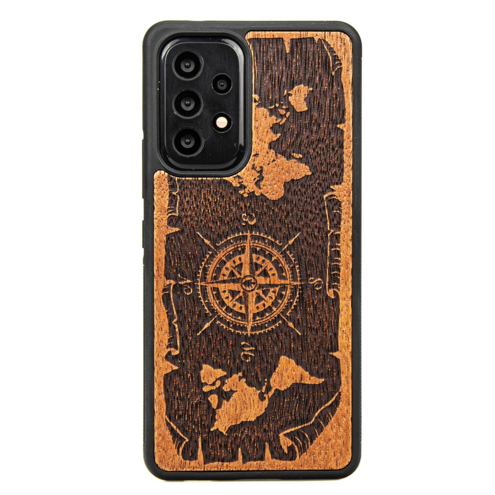 Samsung Galaxy A13 4G Compass Merbau Wood Case