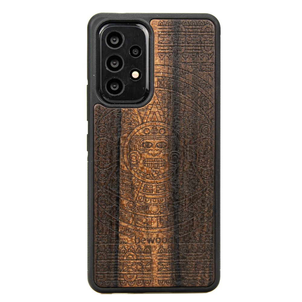 Samsung Galaxy A13 4G Aztec Calendar Ziricote Wood Case