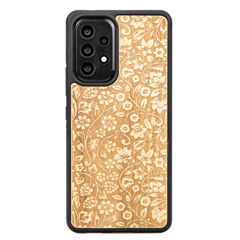 Samsung Galaxy A33 5G Flowers Anigre Wood Case