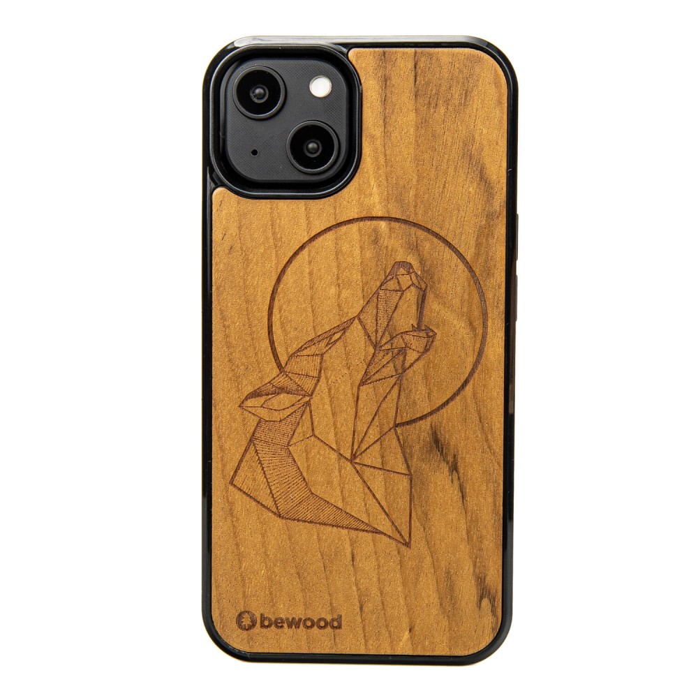 Apple iPhone 14 Wolf Imbuia Bewood Wood Case