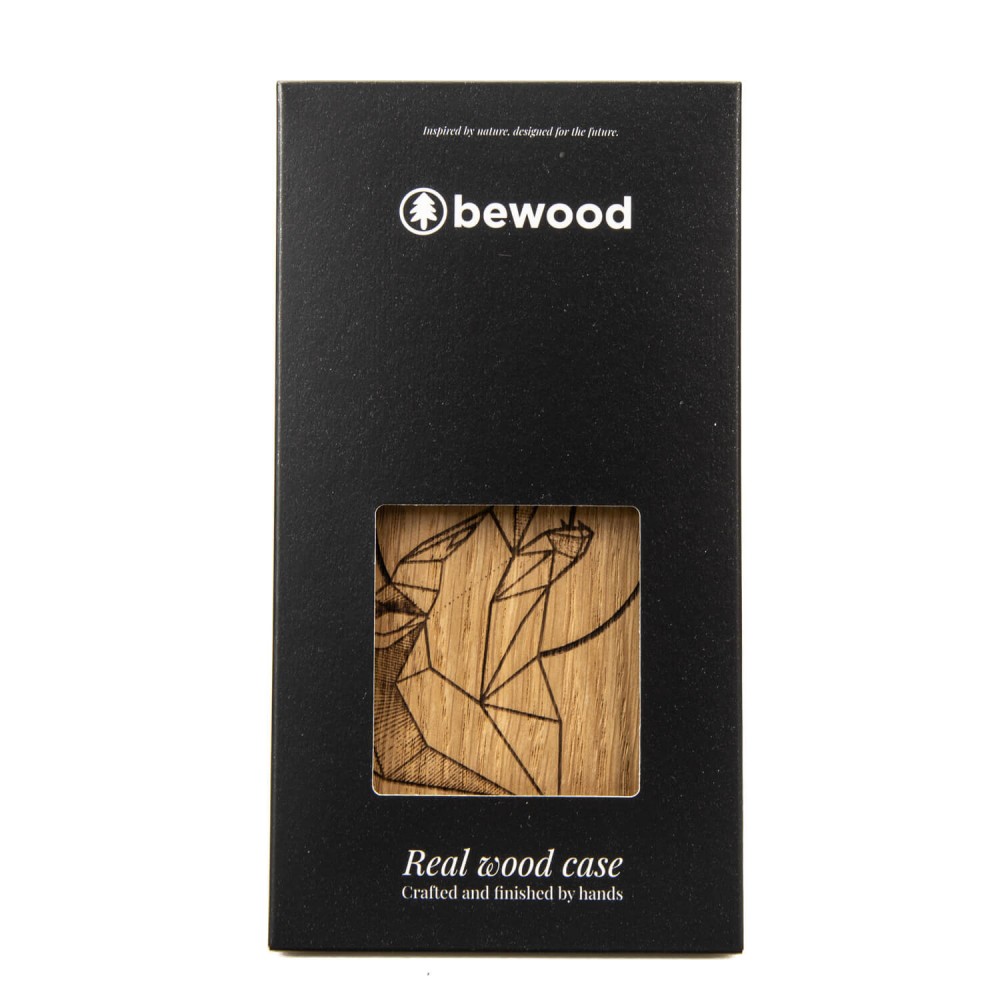 Apple iPhone 14 Wolf Oak Bewood Wood Case