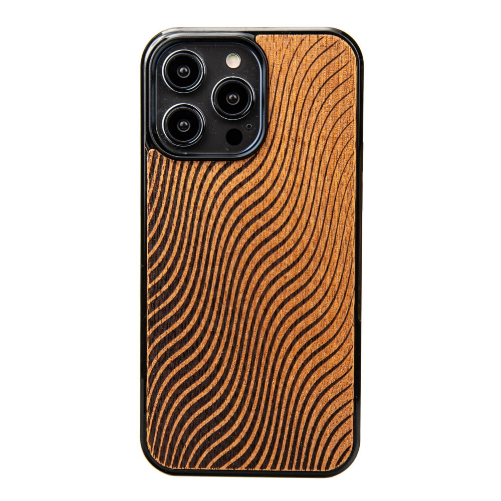 Apple iPhone 14 Pro Max Waves Merbau Bewood Wood Case
