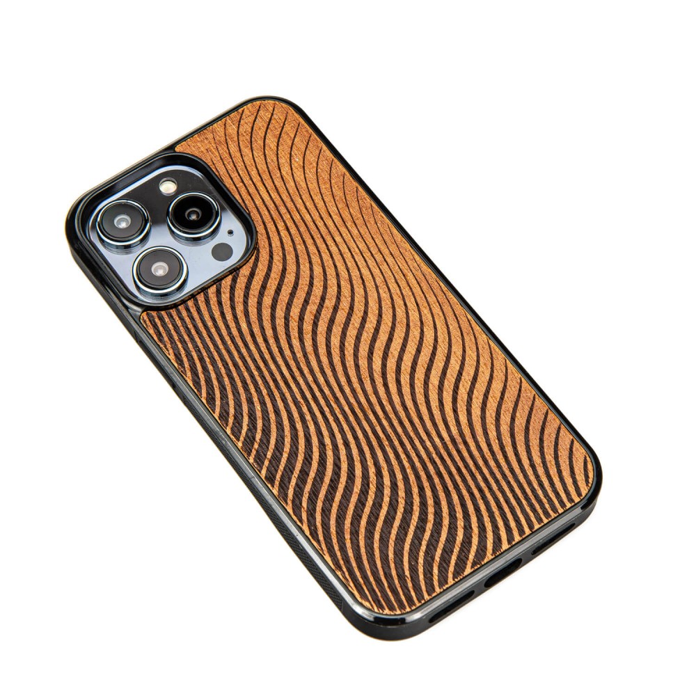 Apple iPhone 14 Pro Max Waves Merbau Bewood Wood Case