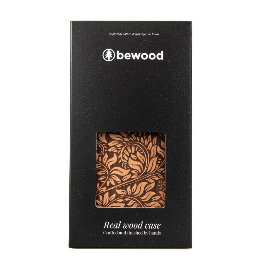 Drewniane Etui Bewood na iPhone 14 Plus LIŚCIE JABŁOŃ