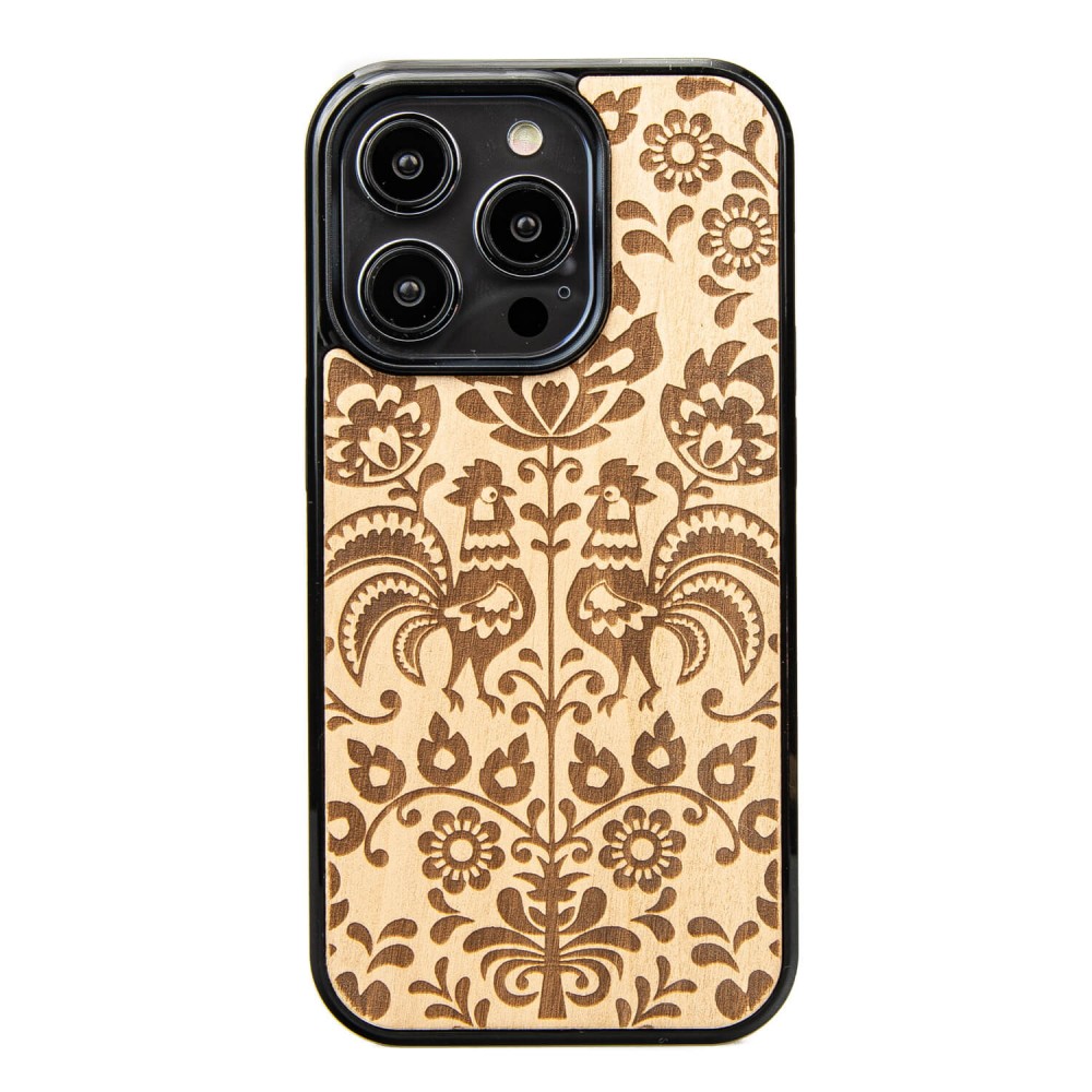 Apple iPhone 14 Pro Polski Folk Anigre Bewood Wood Case