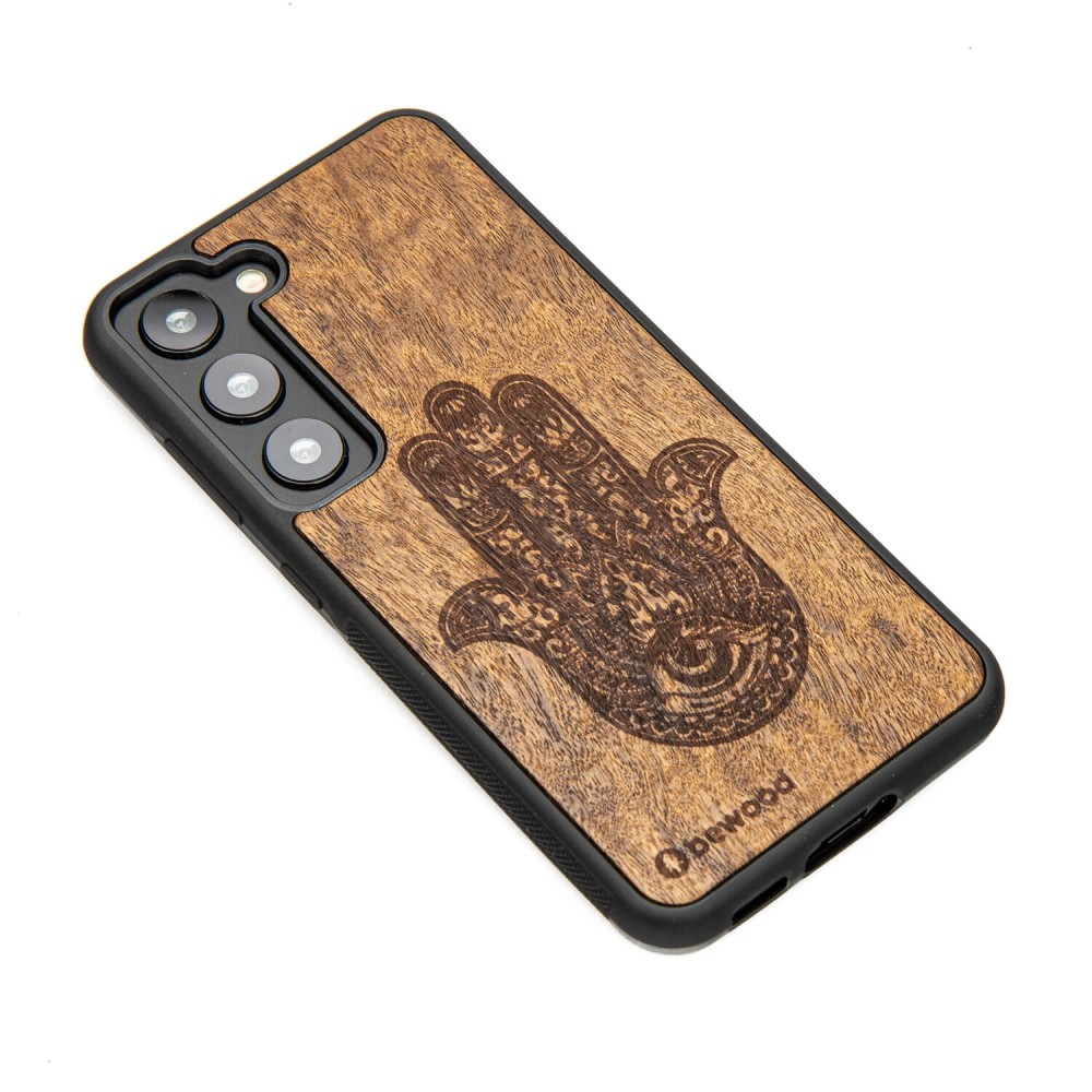 Samsung Galaxy S23 Hamsa Imbuia Bewood Wood Case