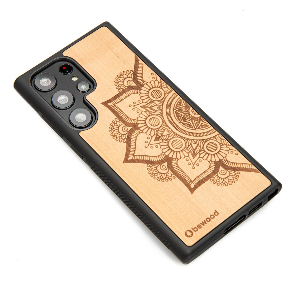 Drewniane Etui Bewood na Samsung Galaxy S23 Ultra MANDALA JABŁOŃ