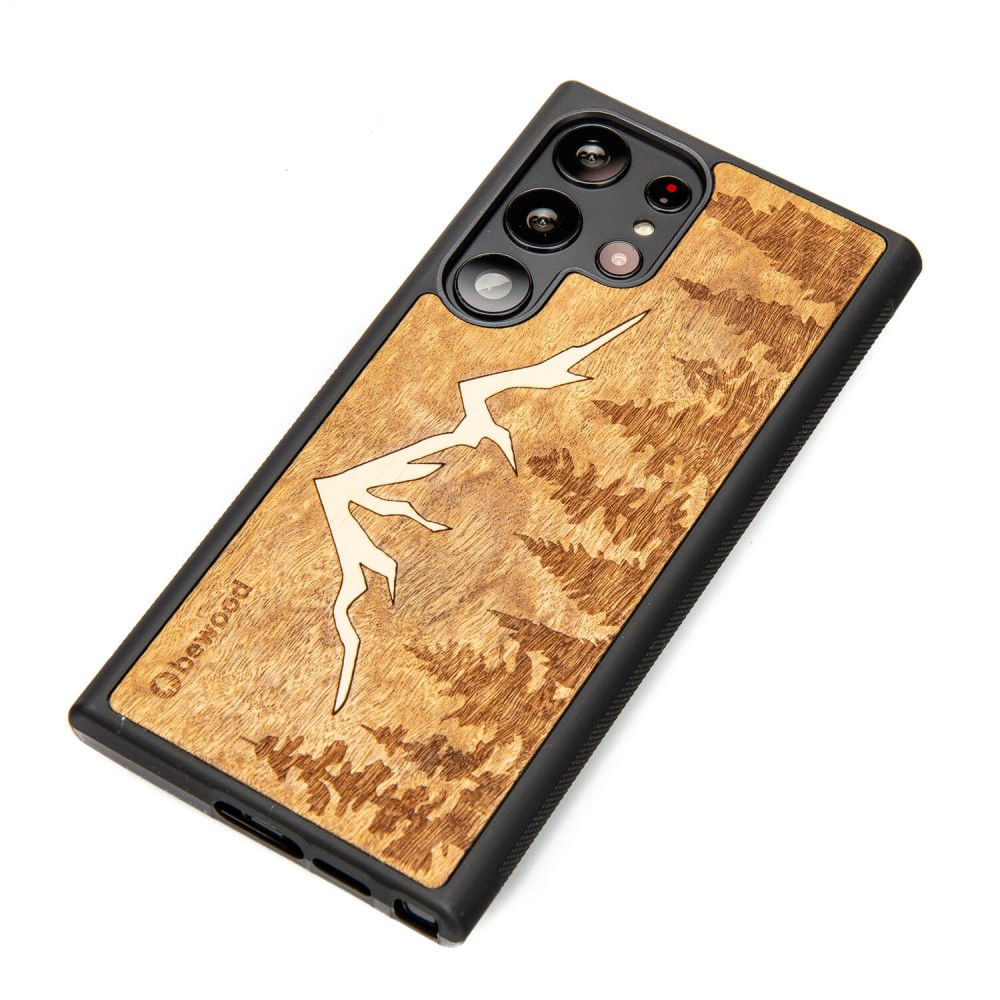 Samsung Galaxy S23 Ultra Mountains Imbuia Bewood Wood Case
