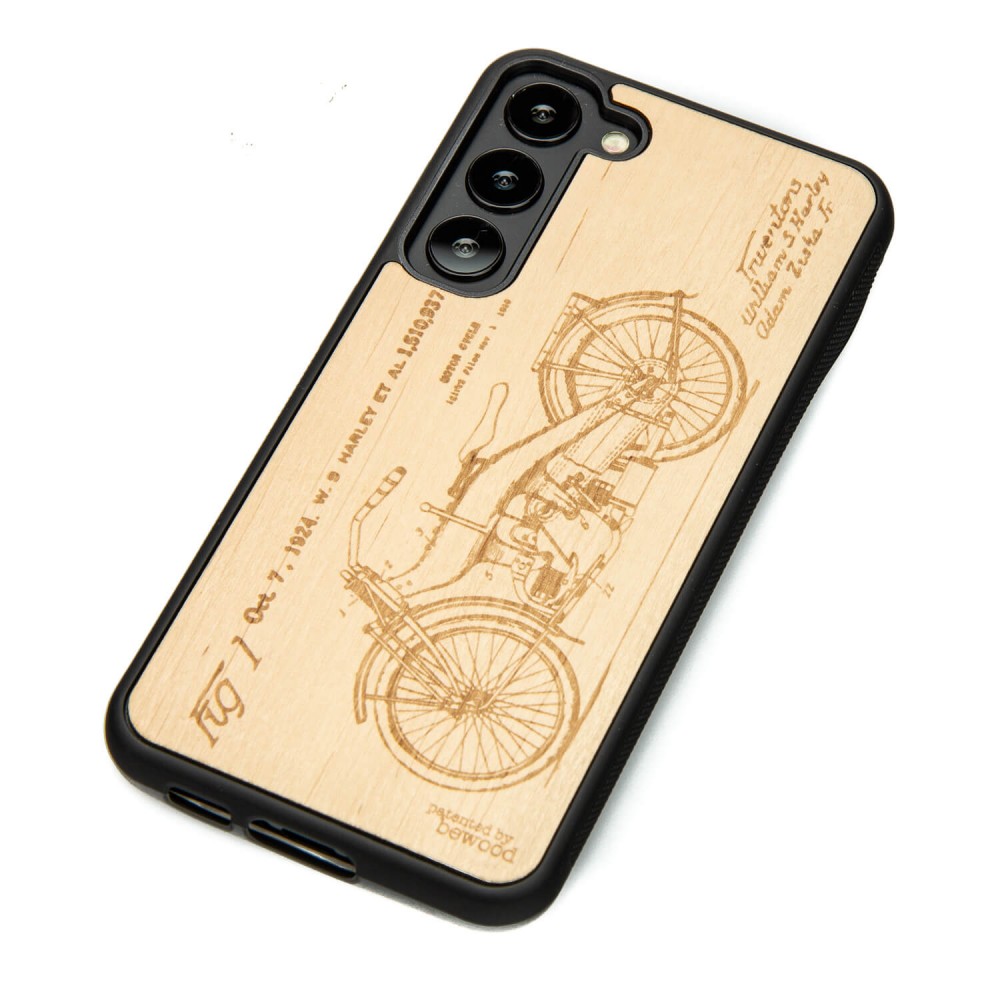 Samsung Galaxy S23 Plus Harley Patent Anigre Bewood Wood Case
