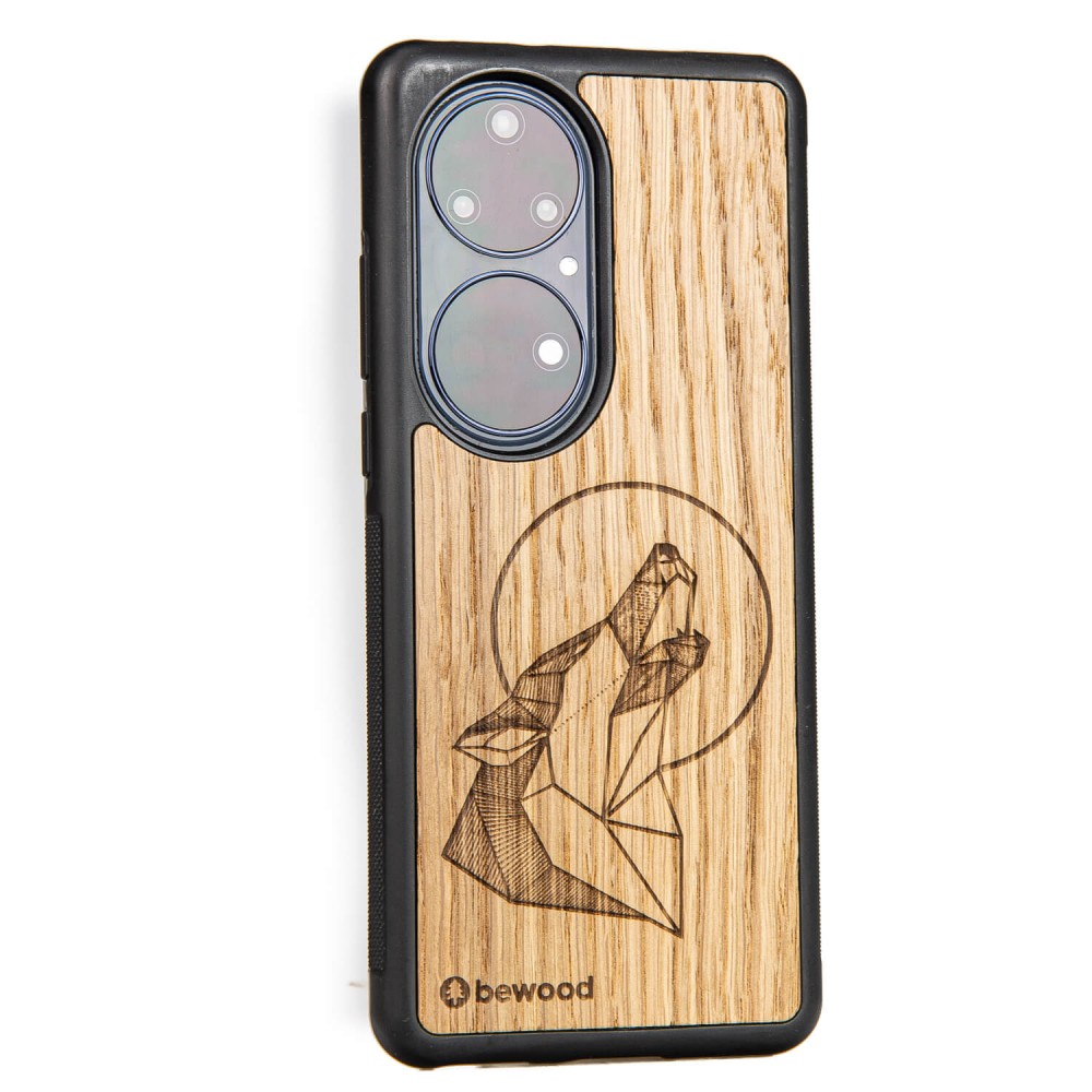 Huawei P50 Pro Wolf Oak Bewood Wood Case
