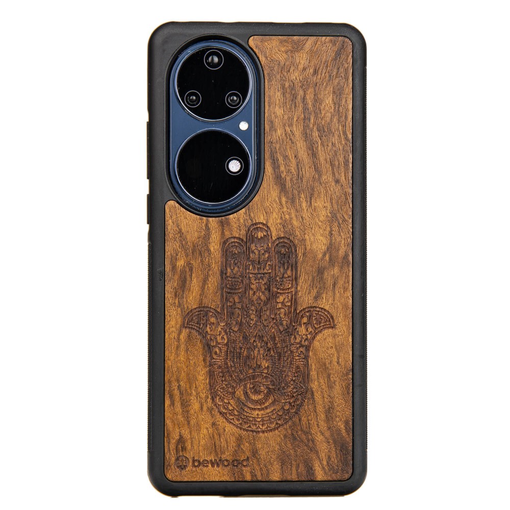 Huawei P50 Pro Hamsa Imbuia Bewood Wood Case