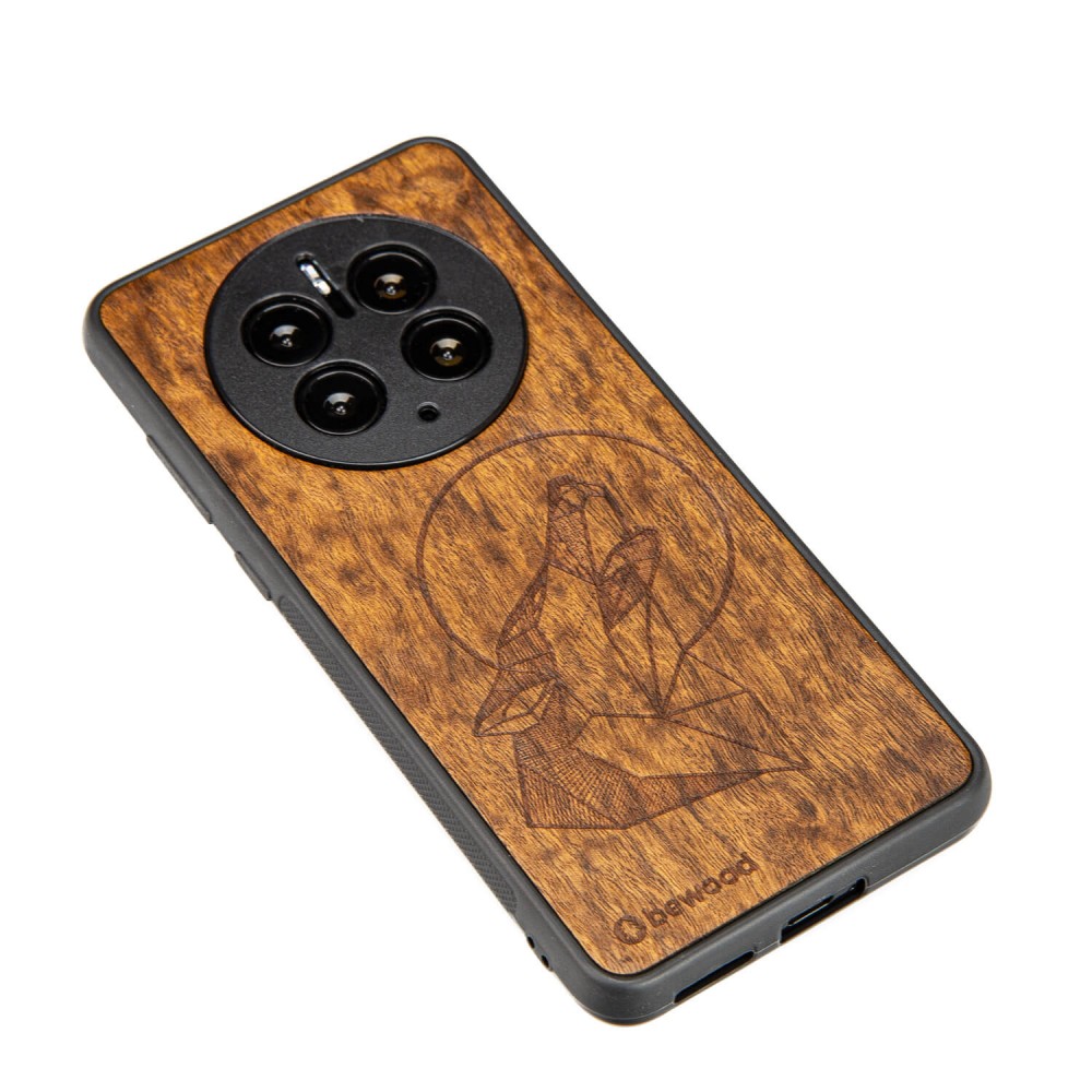 Huawei Mate 50 Pro Wolf Imbuia Bewood Wood Case