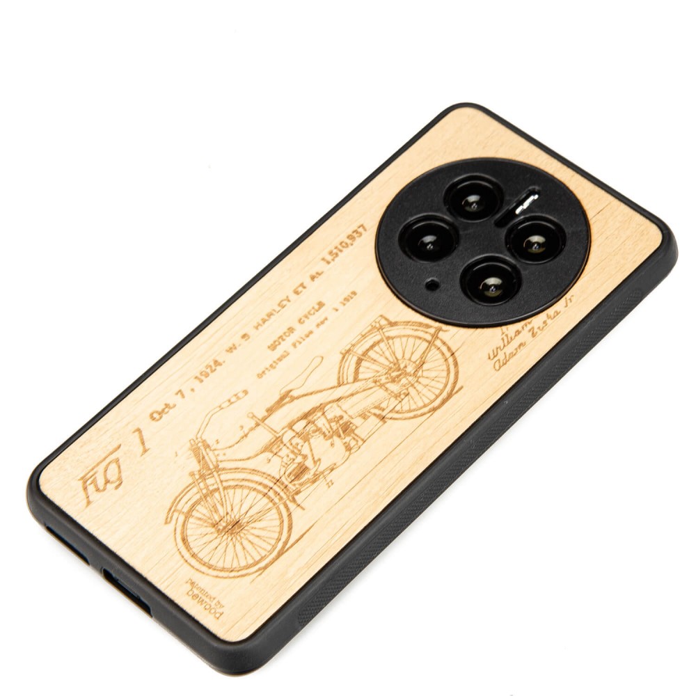 Huawei Mate 50 Pro Harley Patent Anigre Bewood Wood Case