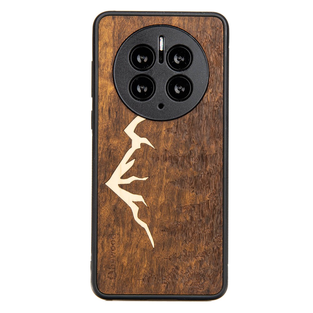 Drewniane Etui Bewood Huawei Mate 50 Pro GÓRY IMBUIA